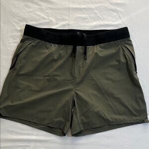 Ten Thousand Tactical Men's Green and Black Athletic Shorts